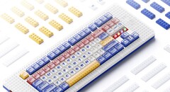 این صفحه کلید TKL با قطعات واقعی لگو سازگار است.  (منبع تصویر: MelGeek)
