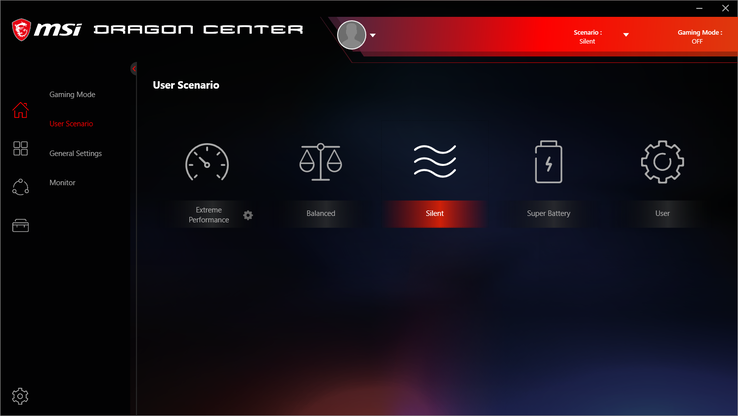 MSI explicitly calls it 'Silent' mode even though the system is never truly silent