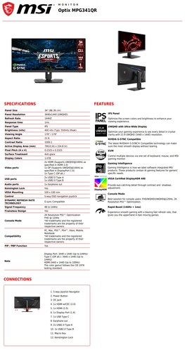 Optix MPG341QR. (Image source: MSI)