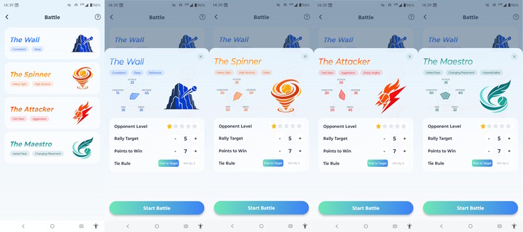 Battle mode opponents.