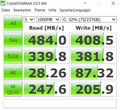 CrystalDiskMark 3 of the SSD