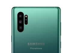 The Samsung Galaxy Note 10 could feature two camera modules on the rear. (Image source: PhoneArena) The Samsung Galaxy Note 10 could feature two camera modules on the rear. (Image source: PhoneArena)