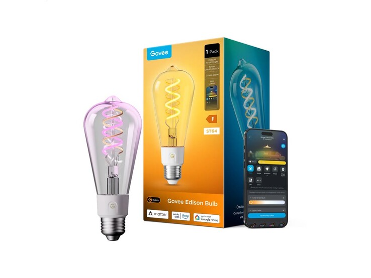 The Govee E27 Smart Edison Light Bulb 500lm for the EU