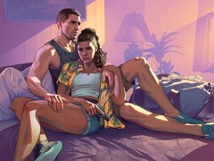 Official artwork for GTA 6 showing the two protagonists Jason and Lucia. (Image source: Rockstar)