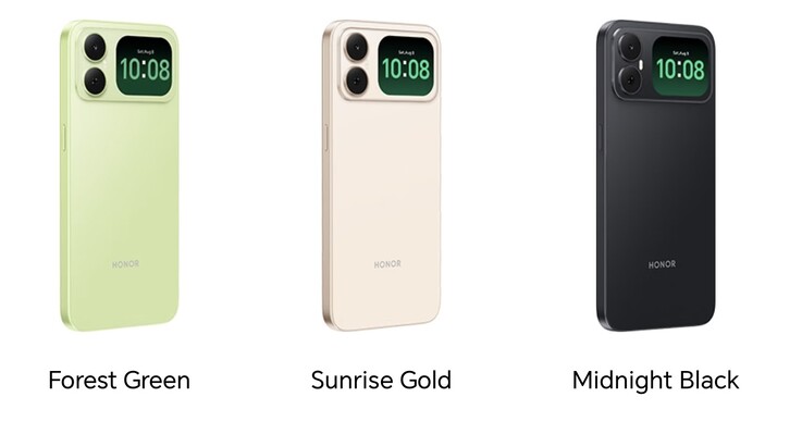 Color options of the Honor Play 20C.