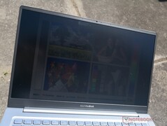 Outdoors under sunlight