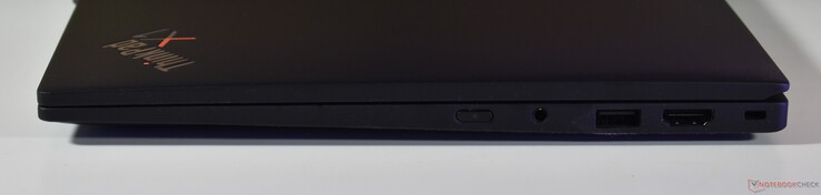 right: 3.5mm Audio, 3.5mm Audio, USB-A 3.2 Gen 1, HDMI, Kensington Lock