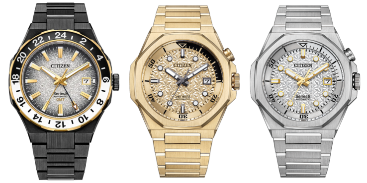 From left to right: the Citizen NB6035-55H, NB6062-52P and NB6060-58H watches. (Image source: Citizen)