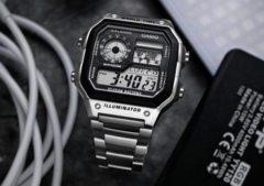 The Casio AE-1200WHD-1AV, which is only $13 more expensive than the basic AE-1200WH-1A owing to the metal elements. (Image source: MTR Watches)