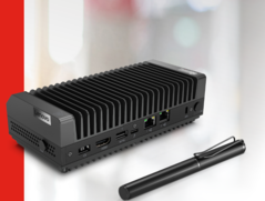 Lenovo's ThinkEdge SE30 mini PC is ideal for kiosks and ATMs for smart retail or medical device monitoring in healthcare. (Image Source: Lenovo)