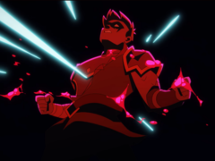 Sworn has a very Hades-like combat - the key difference being that it supports multiplayer. Pictured - a screenshot from the game trailer. (Image source: PlayStation/YouTube)