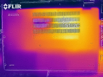 Heat distribution under load - bottom side