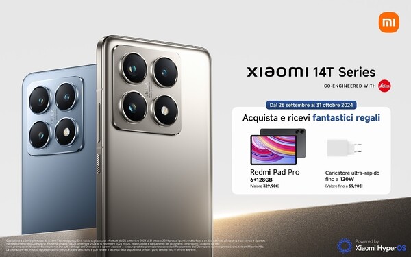 The Xiaomi 14T series will be getting mouth-watering launch gifts according to Amazon Italy. (Image source: Amazon Italy via GSMArena)