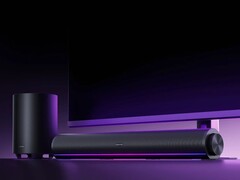 An image of the Xiaomi Desktop Speaker Pro Set with RGB lighting.