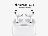 AI generated render of AirPods Pro 4 with cameras.