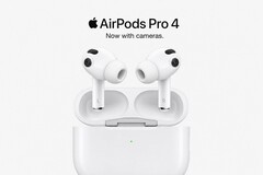 AI generated render of AirPods Pro 4 with cameras.