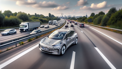 A recent sighting of a heavily camouflaged Tesla 3 confirms rumors of a new, affordable Model 3. (Image source: Dall E3 / AI)