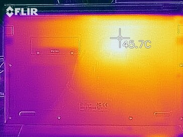 Thermal imaging under load - bottom side