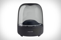 The new Harman Kardon Aura Studio 3 builds on the iconic design of the original iSub Speaker. (Image: Harman Kardon)