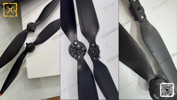 Shots of the Mavic 4 Pro's propellers. (Image source: Quadro_News)