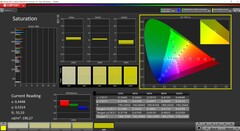 CalMAN saturation (Target Color Space P3)