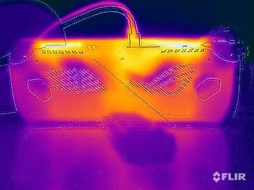 Surface temperatures stress test (rear)