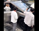 BYD employees sure do seem interested in the Cybertruck, if the video is anything to go by. (Image source: @ahlnlj)