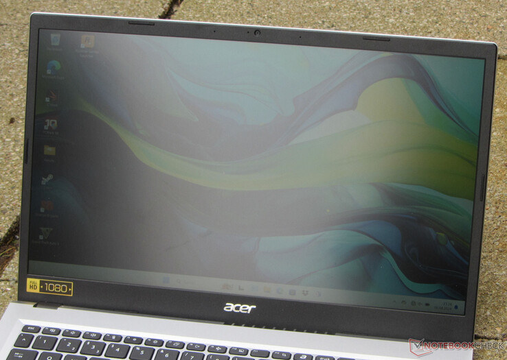 The Aspire Go 15 outdoors.