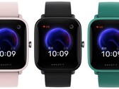 The Huami Amazfit Pop comes in pink, black, and turquoise. (Image source: Huami - edited)