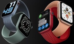 Apple Watch Series 7 concept vs. Apple Watch Series 6 design. (Image source: Jon Prosser/Apple - edited)