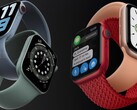Apple Watch Series 7 concept vs. Apple Watch Series 6 design. (Image source: Jon Prosser/Apple - edited)