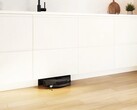 Bosch hides a vacuum and mopping robot in a kitchen.