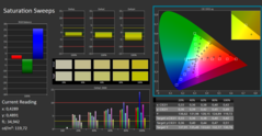 CalMAN ColorChecker saturation calibrated