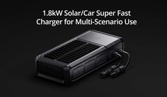 DJI's new super fast charger supports simultaneous car and solar charging. (Image source: DJI)