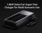 DJI's new super fast charger supports simultaneous car and solar charging. (Image source: DJI)