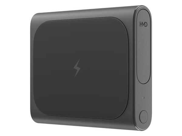 The HMD Amped Buds are earbuds with a case that can wirelessly charge other devices.