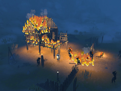 Nighthold: Number 1 boasts a fully destructible environment, which can be used by the player to their advantage. Pictured - an ingame screenshot with an ongoing battle between the player and raiders. (Image source: Steam)