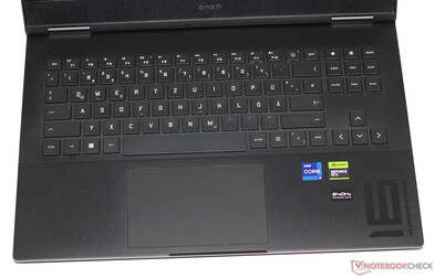 Keyboard layout of the Omen 16 2024