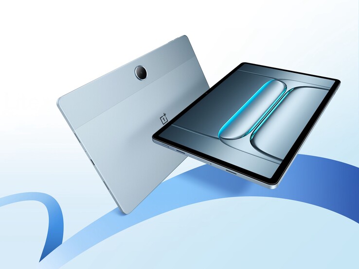 The OnePlus Pad Lite tablet comes in a single aero blue color option (Image source: OnePlus)