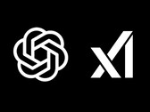 Official logos of OpenAI and xAI (Image source: xAI and OpenAI; edited)