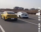 Xiaomi SU7 Ultra bests Tesla Model S Plaid in a drag race (Image source: Screenshot - Tesla Geek on YouTube)