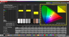 CalMAN ColorChecker (Profile: AdobeRGB, Color Space: AdobeRGB)