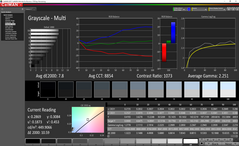 Grayscale before calibration (touchpad display)