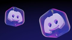 3D translucent cube icons featuring the Discord Clyde logo