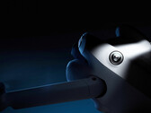 DJI has teased the front design of the Mini 4 Pro, which features changes from its predecessor. (Image source: DJI)