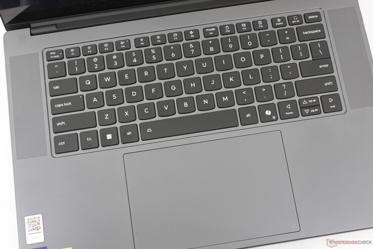 Same clickpad size as before (~15 x 9.5 cm), but feedback is on the shallow and weaker side