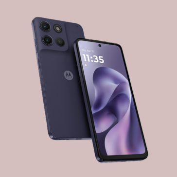 The Moto G17 in Pantone Evening Blue colorway (Image source: Motorola)