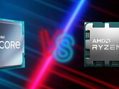 Raptor Lake profit margins are reportedly much lower than Alder Lake. (Source: Gam-Ol on Pixabay, AMD, Intel-edited)