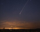 An image generated by Canva showing a meteorite in the sky.