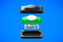 The Time Capsule powers an Apple AirTag with AAA batteries. (Image source: Elevation Lab)